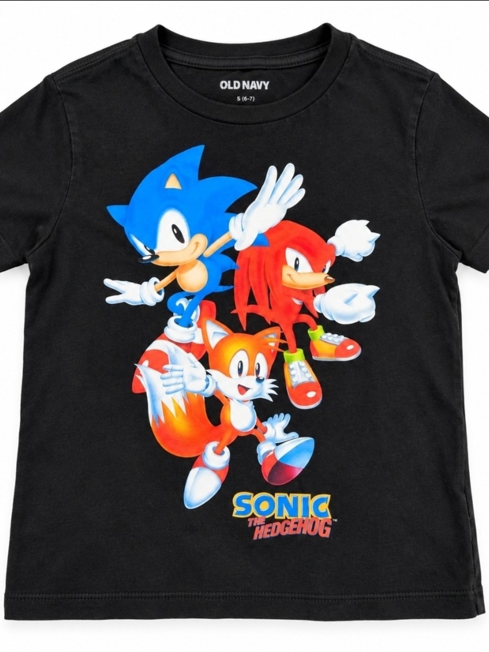 Old Navy Kids' Sonic the Hedgehog Black Graphic Tee